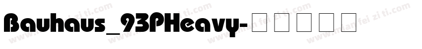 Bauhaus_93 P Heavy字体转换